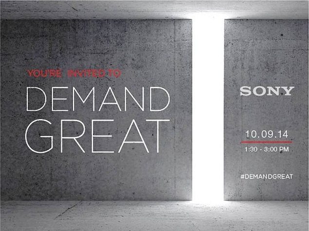 Sony Sends Out Invites for October 9 Event in New York